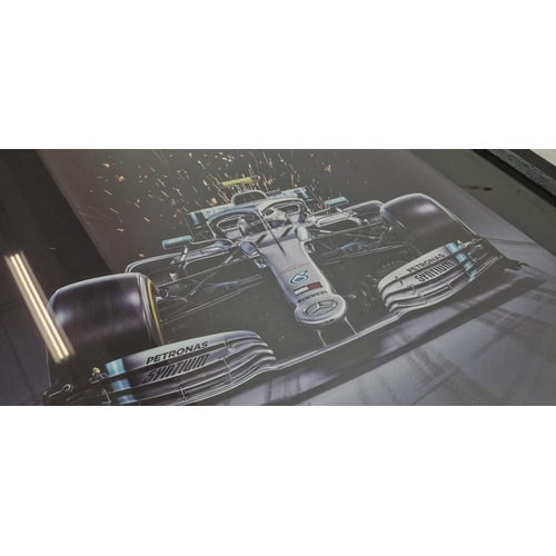 85 - VALTTERI BOTTAS MERCEDES-AMG LIMITED EDITION POSTER, 88cm x 68cm, framed.