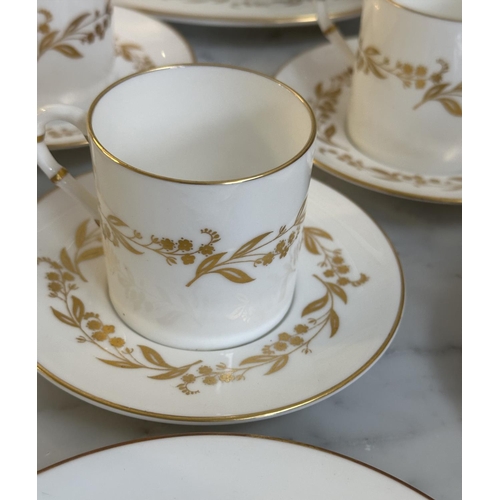 120 - DINNER SERVICE, English Fine Bone China, Royal Worcester 'Saguenay' gold, a large service with dinne... 