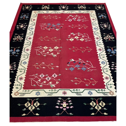 65 - FINE BESSARABIAN DESIGN KILIM, 362cm x 280cm.