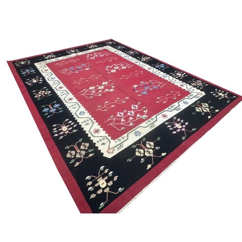 65 - FINE BESSARABIAN DESIGN KILIM, 362cm x 280cm.