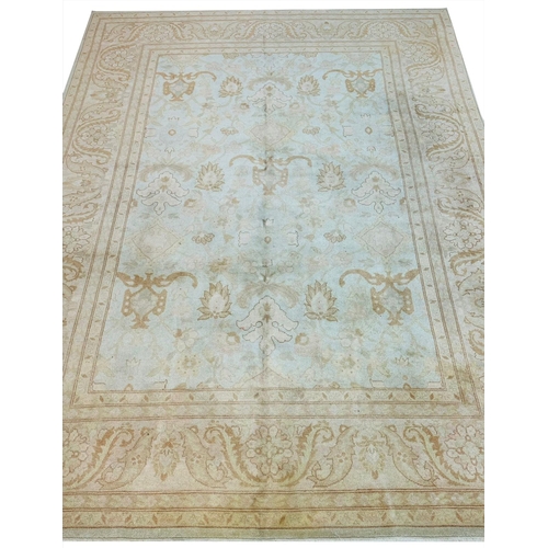 66 - FINE INDIAN AMRITZA CARPET, 370cm x 275cm.