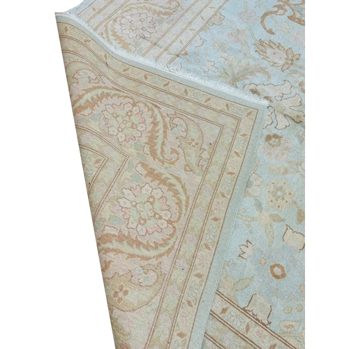 66 - FINE INDIAN AMRITZA CARPET, 370cm x 275cm.