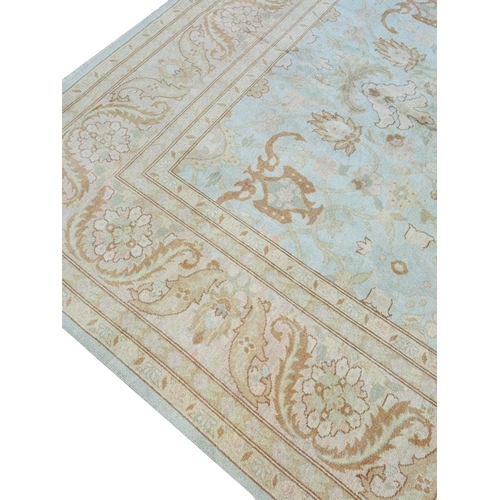 66 - FINE INDIAN AMRITZA CARPET, 370cm x 275cm.