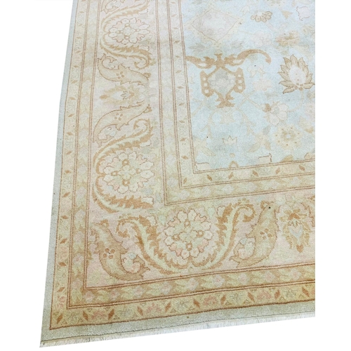 66 - FINE INDIAN AMRITZA CARPET, 370cm x 275cm.