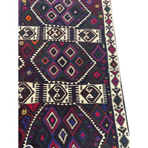 74 - ANTIQUE TURKISH KILIM, 200cm x 176cm.