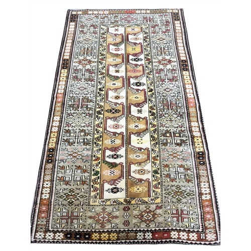 75 - FINE ANATOLIAN RUG, 210cm x 120cm.