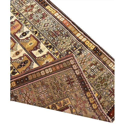 75 - FINE ANATOLIAN RUG, 210cm x 120cm.