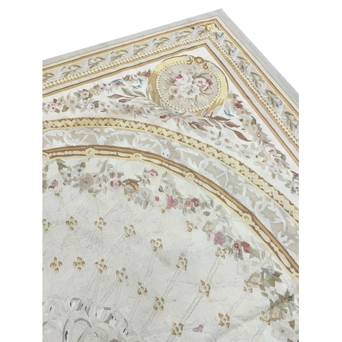 76 - FINE AUBUSSON SAVONNERIE DESIGN CARPET, 245cm x 230cm.