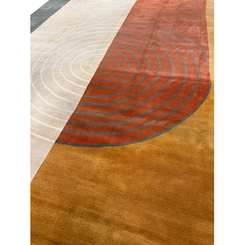 83 - TESSA KENNEDY CONTEMPORARY CARPET, 325cm x 249cm, Art Deco design.