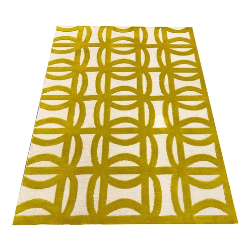 84 - CONTEMPORARY RUG, 182cm x 141cm, hand woven wool.