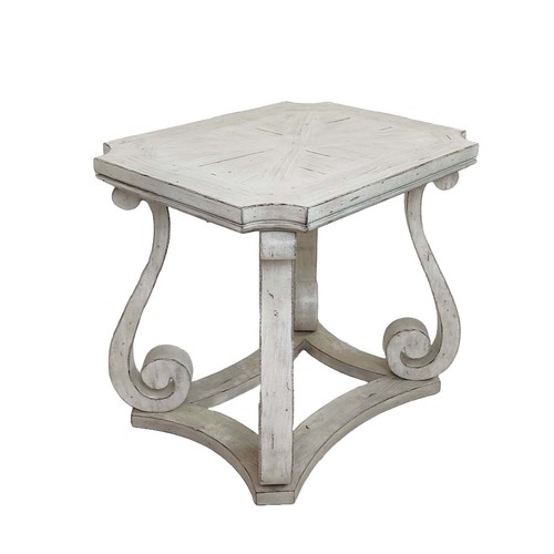 446 - SIDE TABLE, Swedish country style, grey painted, 71cm x 56cm x 64.5cm.