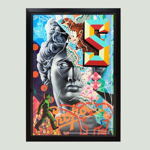 20 - TRISTAN EATON (American b.1978), 'Study in marble', silkscreen print, signed and dated 23/50, 91cm x... 