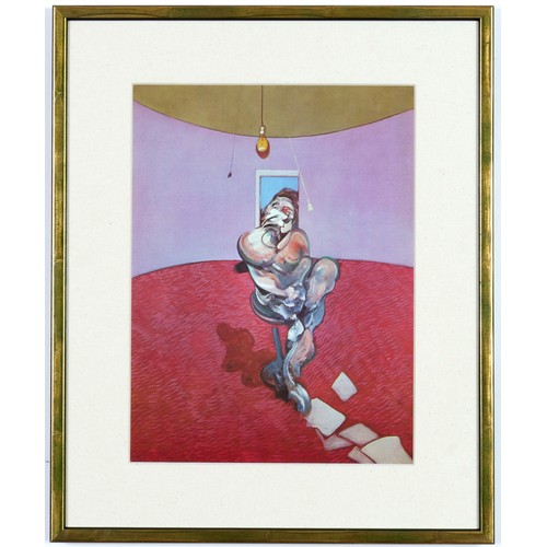 48 - FRANCIS BACON, Portrait of George Dyer Talking, off set lithograph, 1966, printed by Maeght, 33cm x ... 