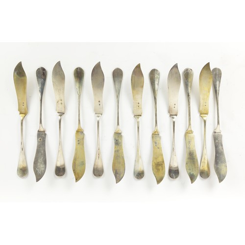 13 - FLATWARE, Austrian Hungarian, 1872, .800 silver, twelve and six place setting various makers marks a... 