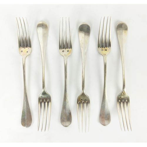 13 - FLATWARE, Austrian Hungarian, 1872, .800 silver, twelve and six place setting various makers marks a... 