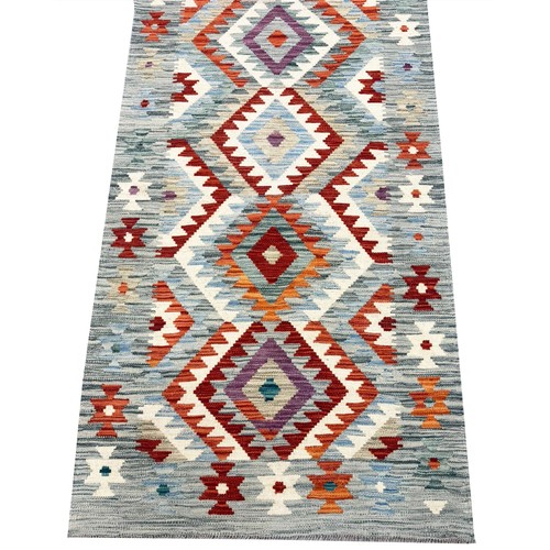 81 - FINE ANATOLIAN KILIM RUNNER, 300cm x 90cm.