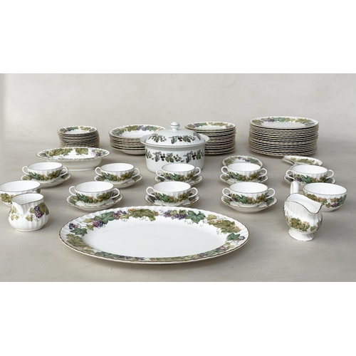 542 - DINNER SERVICE, English Fine Bone China Royal Worcester 'Vine harvest' including dinner, tea, side p... 