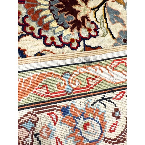 181A - FINE TURKISH HEREKE SILK RUG, 186cm x 125cm.