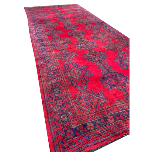 191A - ANTIQUE ANATOLIAN LIBRARY CARPET, 530cm x 222cm.