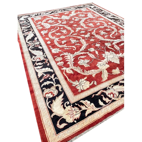 192A - FINE SAVONNERIE CARPET, 355cm x 280cm.