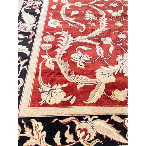 192A - FINE SAVONNERIE CARPET, 355cm x 280cm.