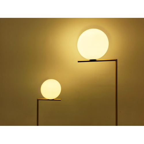 315 - FLOS 1C FLOOR LIGHTS 1 AND 2, by Michael Anastassiades, 183cm H at tallest approx. (2)