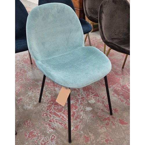 477 - AFTER GIAMFRATESI BEETLE STYLE CHAIRS, a set of eight, in various colours and finishes, 82.5cm H app... 