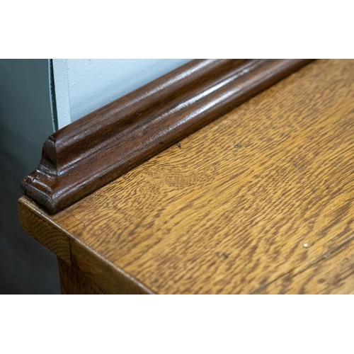 212A - SIDEBOARD, circa 1920, oak with five drawers above five doors, Provenance: Kings College, London, 88... 