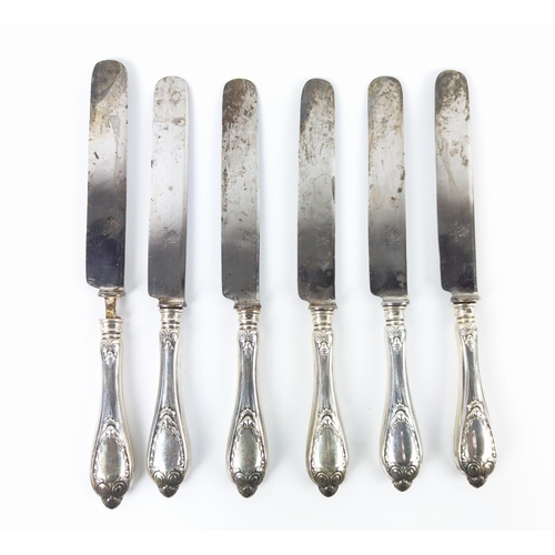 11 - A SMALL COLLECTION OF WHITE METAL CUTLERY, including Russian silverware, comprising multiple sets of... 