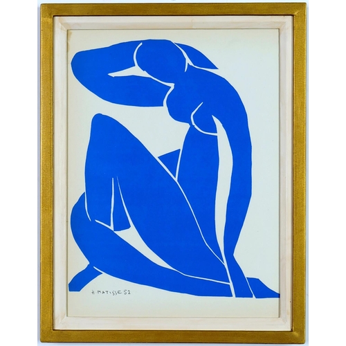 157 - Henri Matisse, a set of four blue nudes Nu Bleu VI, Nu Bleu III, Nu Bleu XII, Nu Bleu IX Signed in t... 