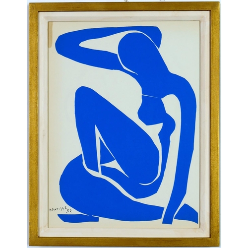 157 - Henri Matisse, a set of four blue nudes Nu Bleu VI, Nu Bleu III, Nu Bleu XII, Nu Bleu IX Signed in t... 