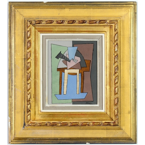 167 - Pablo Picasso, a pair of rare cubist pochoirs (after the 1920 watercolours), signed in the plate. Ed... 