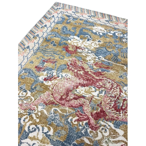 178 - FINE IMPERIAL CHINESE DRAGON CARPET, 363cm x 282cm.