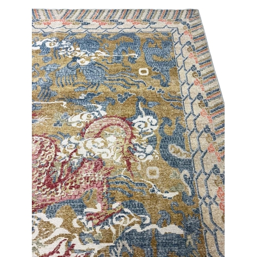 178 - FINE IMPERIAL CHINESE DRAGON CARPET, 363cm x 282cm.