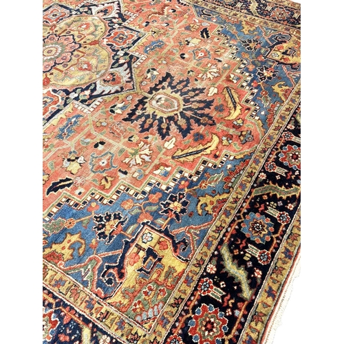 179 - ANTIQUE PERSIAN HERIZ CARPET, 355cm x 280cm, circa 1900.