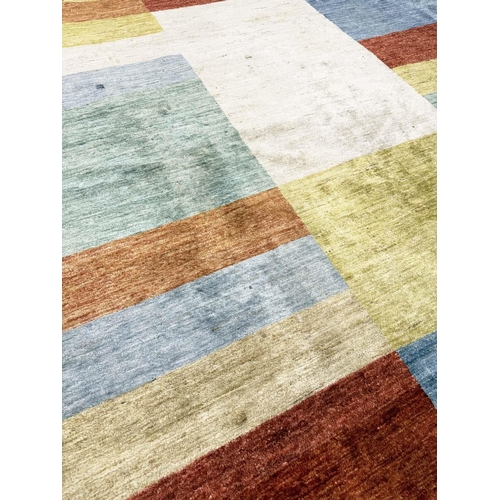 180 - CONTEMPORARY GABBEH CARPET, 370cm x 250cm.