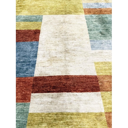 180 - CONTEMPORARY GABBEH CARPET, 370cm x 250cm.