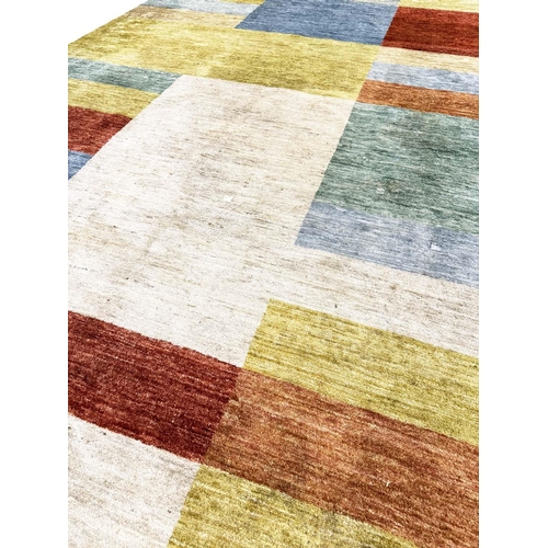 180 - CONTEMPORARY GABBEH CARPET, 370cm x 250cm.