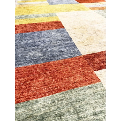 180 - CONTEMPORARY GABBEH CARPET, 370cm x 250cm.