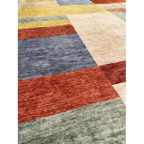 180 - CONTEMPORARY GABBEH CARPET, 370cm x 250cm.