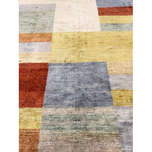 180 - CONTEMPORARY GABBEH CARPET, 370cm x 250cm.