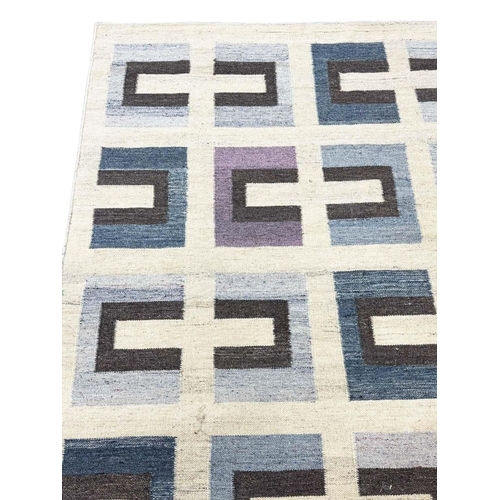 183 - FINE SWEDISH DESIGN KILIM, 300cm x 200cm.