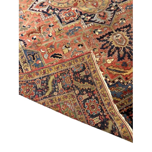 189 - FINE PERSIAN KARAJA RUNNER, 390cm x 96cm.