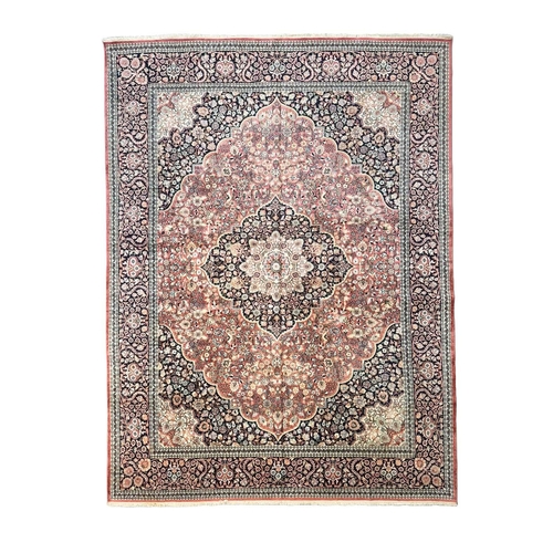 191 - KASHMIR SILK CARPET, 364cm x 270cm.