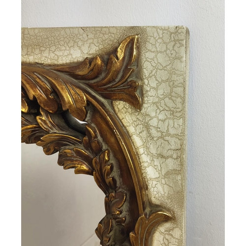 210 - LOOKING GLASS MIRROR, Christopher Guy Florentine style, faux marble with gilt scrolling acanthus lea... 