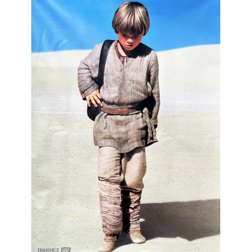 245 - STAR WARS 'MOVIE' BANNER, Episode 1, The Phantom Menace 1999, 119cm H x 236cm W.