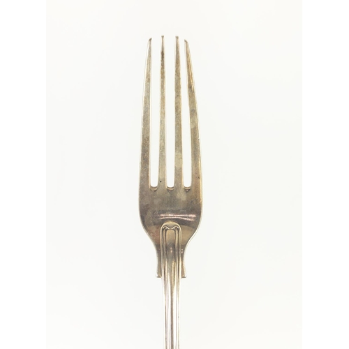 3 - MAPPIN BROS SILVER FLATWARE, London, 1893, comprising 10 large spoons and 10 large forks, 12 spoons,... 