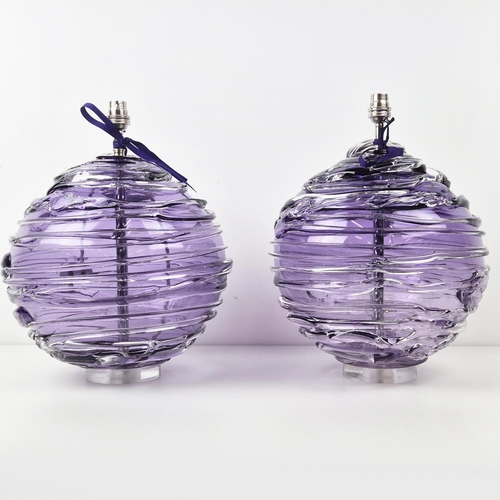 306 - WILLIAM YEOWARD NERYS TABLE LAMPS, a pair, 40cm H approx. (2)