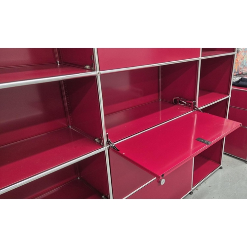 310 - USM HALLER SHELVING, 177cm x 37cm x 145cm approx.