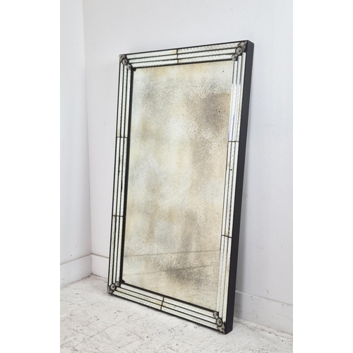 327 - JULIAN CHICHESTER ROMA MIRROR, aged glass, 71cm x 123cm H.